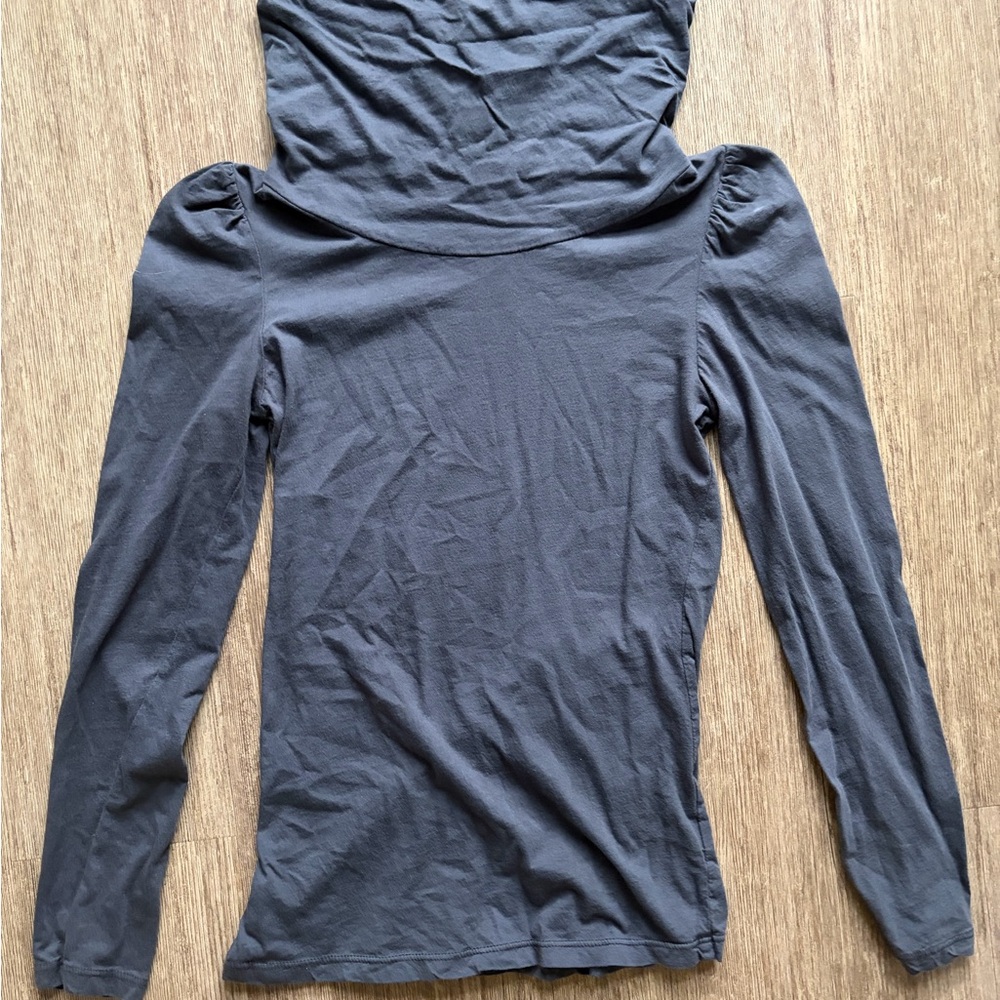 Charcoal Long Sleeve Women's Top